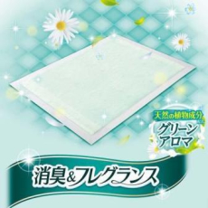  Unicharm Пеленки дезодорирующие с цветочным ароматом Green Aroma 60 Х 44 см (42 шт), фото 2 