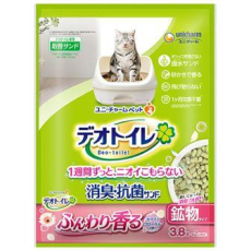  Unicharm Наполнитель для кошачьего туалета цеолитовый крупные гранулы аромат цветов водоотталкивающий 3,8л, фото 1 