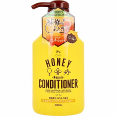  KUMANO YUSHI P's Honey Repair Conditioner Восстанавливающий кондиционер для волос, с оливковым маслом, медом и маточным молочком, с мягким цветочным ароматом, 400мл., фото 1 