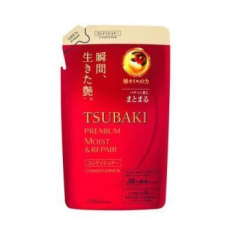  SHISEIDO Tsubaki Premium Moist Увлажняющий кондиционер для волос, с маслом камелии, с цветочно-фруктовым ароматом, сменная упаковка 330мл., фото 1 