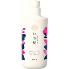  KRACIE Ichikami Smooth Care Shampoo Шампунь для поврежденных волос, разглаживающий, с ароматом цветущей горной вишни, помпа 480мл., фото 1 