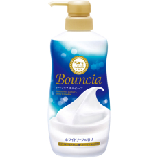  COW Bouncia White Soap Жидкое увлажняющее мыло для тела, с маслом ши, коллагеном и гиалуроновой кислотой 480 мл, фото 1 