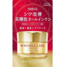  KOSE Grace One Wrinkle Care Moist Gel Cream Увлажняющий гелеобразный крем для лица, против морщин, 100г., фото 1 