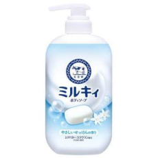  COW Мilky Body Gentle Soap Жидкое молочное мыло для тела, c маслом ши и скваланом, с ароматом цветочного мыла и пудровыми нотками, помпа 500мл., фото 1 