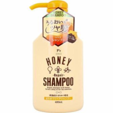  KUMANO YUSHI P's Honey Repair Shampoo Восстанавливающий шампунь для волос, с оливковым маслом, медом и маточным молочком, с мягким цветочным ароматом, 400мл., фото 1 