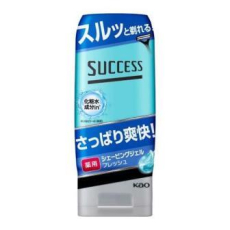  KAO Увлажняющий гель "Success" для бритья «Гладкое скольжение» для бритв с двойным лезвием с ментолом 180 г, фото 1 