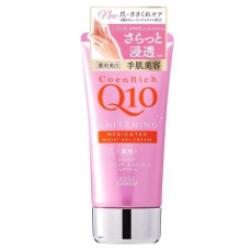  KOSE Coen Rich Q10 Moist Gel  Крем для рук легкий гелевый с коэнзимом Q10, с увлажняющим, осветляющим и омолаживающим действием, с легким цветочным ароматом, 80г, фото 1 