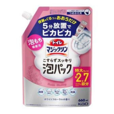  KAO Toilet Magiclean White Floral Чистящая и дезинфицирующая спрей-пенка для туалета, с ароматом белых цветов, мягкая упаковка с крышкой 660мл., фото 1 