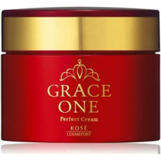  KOSE Grace One Perfect Cream Омолаживающий и питательный крем для ухода за зрелой кожей лица, с нежным ароматом прованской розы, 100г., фото 1 