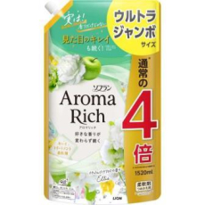  LION Кондиционер-ополаскиватель для белья Aroma Rich Ellie 1520мл, фото 1 