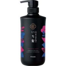  KRACIE Ichikami Smooth Care Conditioner Кондиционер для поврежденных волос, разглаживающий, с ароматом цветущей горной вишни, помпа 480г., фото 1 