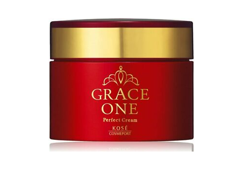  Крем для ухода за зрелой кожей лица Grace One Perfect Cream, омолаживающий и питательный с нежным ароматом прованской розы, KOSE, 100г, фото 1 