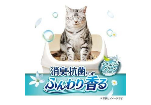  Unicharm Наполнитель для кошачьего туалета цеолитовый крупные гранулы аромат свежести водоотталкивающий 3,8л, фото 2 