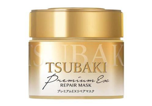 SHISEIDO Tsubaki Premium Repair Hair Mask Восстанавливающая экспресс-маска для поврежденных волос, с маслом камелии, с ароматом камелии и фруктов, банка 180г., фото 1 