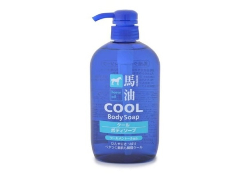  KUMANO YUSHI Horse Oil Cool Body Soap Жидкое мыло для тела, с лошадиным маслом и охлаждающим эффектом ментола, 600мл., фото 1 