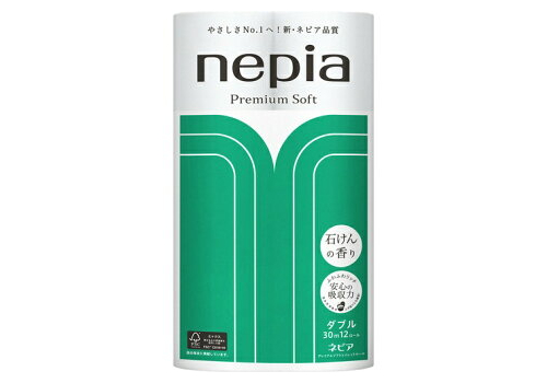  NEPIA Premium Soft Туалетная бумага двухслойная, супермягкая, с ароматом мыла, 30м x12шт, фото 1 