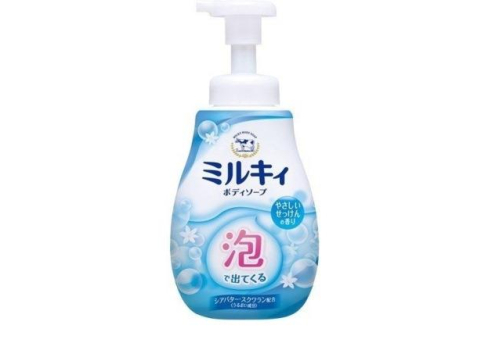  COW Увлажняющее жидкое мыло-пенка для тела с ароматом цветочного мыла "Milky Body Soap" 600 мл (дозатор), фото 1 