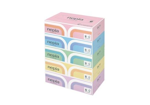  NEPIA Салфетки бумажные  двухслойные Premium Soft 5 x 180шт, фото 1 