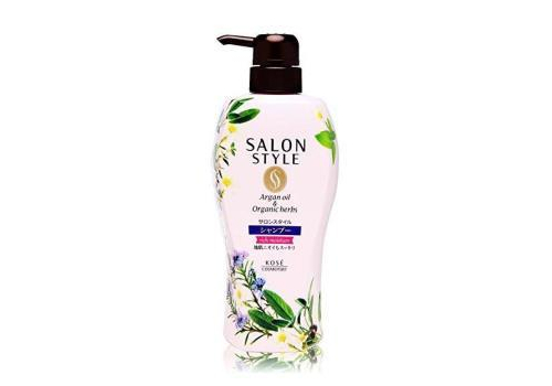  KOSE Salon Style Rich Moisture Шампунь для волос увлажняющий, с органическими маслами, с ароматом цветов и трав, 500мл., фото 1 