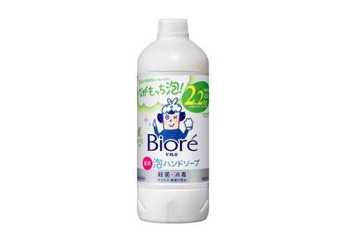  KAO Biore U Foaming Hand Soap Мыло-пенка для рук с антибактериальным эффектом, для всей семьи, с освежающим ароматом цитрусов, запасной блок 430мл., фото 1 