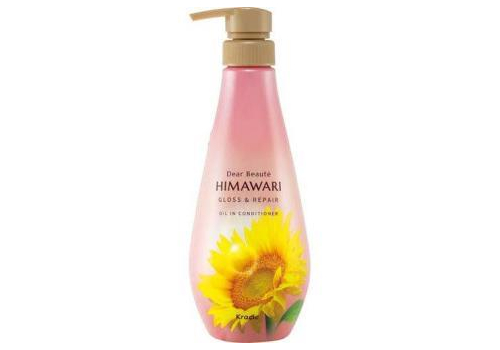  KRACIE Dear Beaute Himawari Gloss & Repair Кондиционер с растительным комплексом для восстановления блеска поврежденных волос, с цветочным ароматом и нотками персика, мангустина и муската, помпа 500г., фото 1 