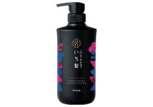  KRACIE Ichikami Smooth Care Conditioner Кондиционер для поврежденных волос, разглаживающий, с ароматом цветущей горной вишни, помпа 480г., фото 1 