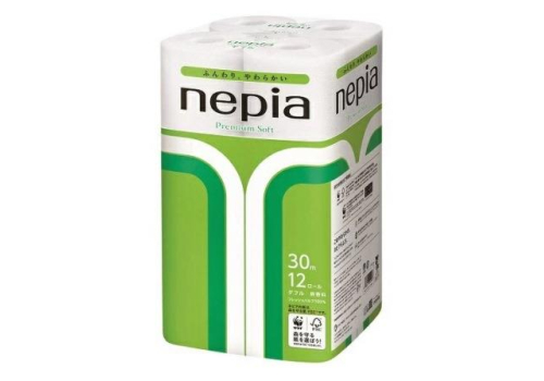  NEPIA Premium Soft Туалетная бумага двухслойная, супермягкая, без аромата, 30м x 12шт, фото 1 