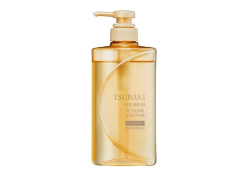 SHISEIDO Tsubaki Premium Volume Шампунь для восстановления и придания объема волосам, с маслом камелии, с цветочно-фруктовым ароматом, 490мл., фото 1 