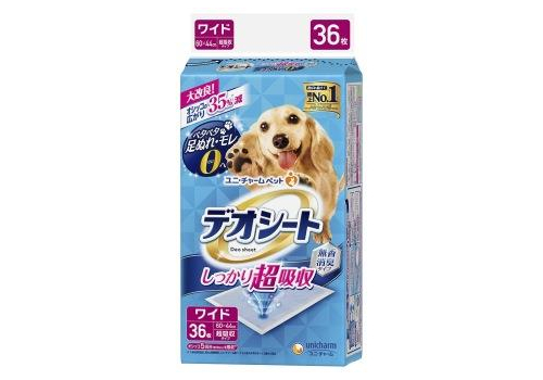 Unicharm Пеленки для собак дезодорирующие без аромата 60х44см 36шт, фото 1 