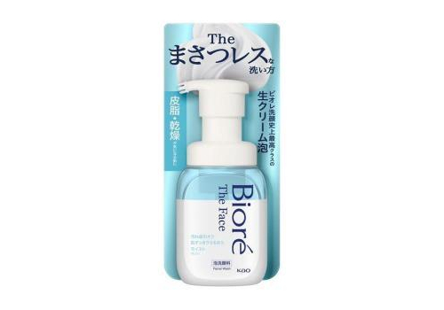  KAO Biore The Face Moist Пенка для умывания с увлажняющим эффектом, c ароматом цветочного мыла, диспенсер 200мл., фото 1 