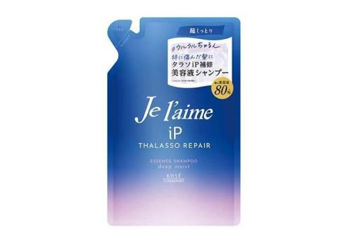  KOSE Шампунь Восстанавливающий "Je l'aime iP Thalasso Repair" для всех типов повреждений волос «Максимальное увлажнение» 340 мл, мягкая упаковка, фото 1 