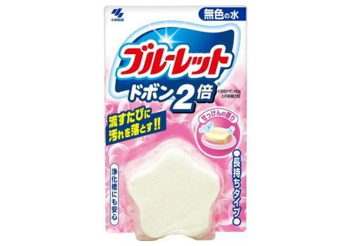  KOBAYASHI Таблетка для бачка унитаза Bluelet Dobon Double Soap с ароматом мыла и чистоты, 120г., фото 1 