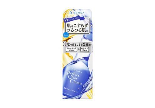  SHISEIDO Двухфазное средство Senka Perfect Clear Cleanse для умывания и снятия макияжа, 170мл., фото 2 