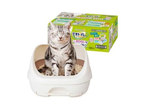 Unicharm Туалет  для кошек системный открытый цвет бежевый, фото 1 