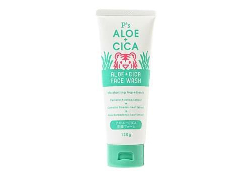  KUMANO YUSHI P's ALOE+CICA Face Wash Пенка для умывания, с экстрактом алоэ и центеллы азиатской, туба 130г., фото 1 