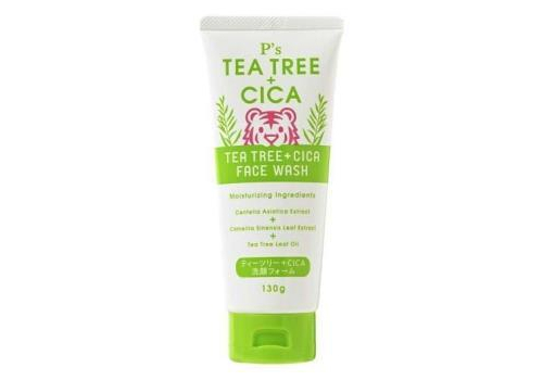  KUMANO YUSHI P's TEA TREE+CICA Face Wash Пенка для умывания, с маслом листьев чайного дерева и экстрактом центеллы азиатской, туба 130г., фото 1 