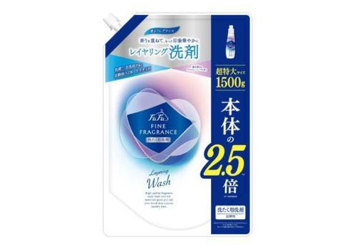  NS FAFA JAPAN Fine Fragrance Layering Wash Жидкое средство для стирки, антибактериальное, с ароматом мыла и освежающими нотками цитрусов и цветов, сменная упаковка с крышкой, 1500г., фото 1 