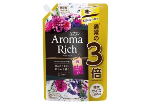  LION Кондиционер-ополаскиватель для белья Aroma Rich Juliette 1200мл, фото 1 