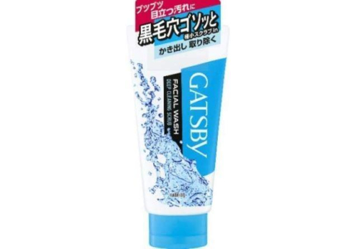  MANDOM Gatsby Facial Wash Deep Cleaning Scrub Пенка с микрочастицами скраба для ухода за нормальной, жирной и проблемной кожей, с освежающим цитрусовым ароматом, 130г., фото 1 