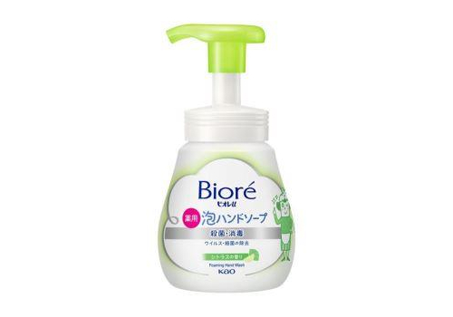  KAO Biore U Foaming Hand Soap Мыло-пенка для рук с антибактериальным эффектом, для всей семьи, с освежающим ароматом цитрусов, диспенсер 240мл., фото 1 