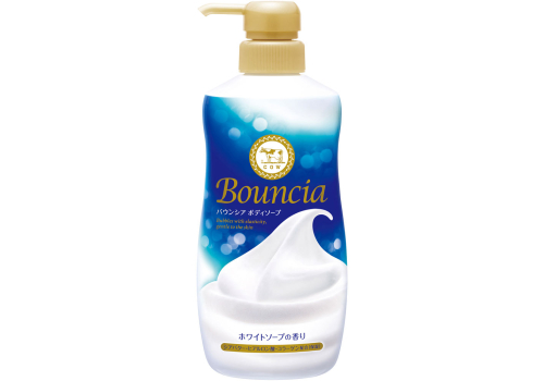  COW Bouncia White Soap Жидкое увлажняющее мыло для тела, с маслом ши, коллагеном и гиалуроновой кислотой 480 мл, фото 1 