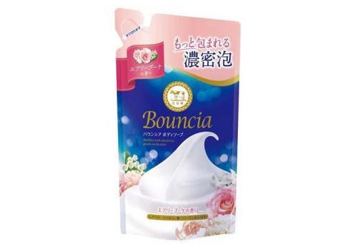  COW Bouncia Airy Bouquet Жидкое увлажняющее мыло для тела, с маслом ши, коллагеном и гиалуроновой кислотой, с ароматом роскошного букета, мягкая упаковка, 360мл, фото 1 