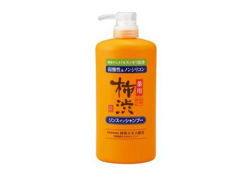  KUMANO YUSHI Kakishibu Rinse in Shampoo Шампунь-кондиционер для волос против перхоти и неприятного запаха, с экстрактом хурмы, 600мл. 1/16, фото 1 