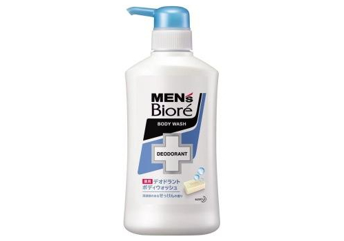  KAO "Men's Biore" Пенящееся мужское жидкое мыло для тела с противовоспалительным и дезодорирующим эффектом, с ароматом свежести 440 мл, фото 1 