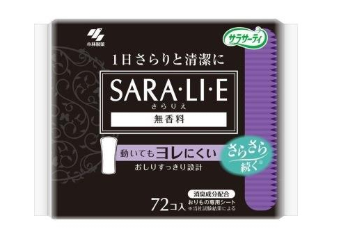  KOBAYASHI Sarasaty Sara･li･e Ежедневные гигиенические прокладки, без аромата, 72шт., фото 2 