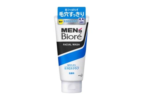  KAO Men's Biore Micro Scrub Мужская пенка для умывания с микроскрабом, с легким цитрусовым ароматом, 130г., фото 1 