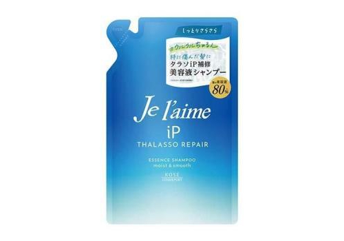  KOSE Восстанавливающий шампунь "Je l'aime iP Thalasso Repair" для всех типов повреждений волос «Увлажнение и гладкость» 340 мл, мягкая упаковка, фото 1 