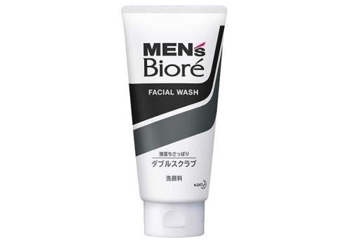  KAO Men's Biore Double Scrub Мужская пенка-скраб для умывания, с освежающим цитрусовым ароматом, 130г., фото 1 