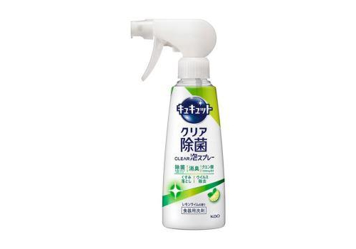  KAO CuCute Clear Foam Spray Lemon Lime Спрей-пенка для мытья посуды, с ароматом лимона и лайма, 280мл., фото 1 