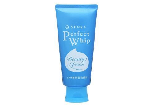  SHISEIDO Senka Perfect Whip Увлажняющая пенка для умывания с гиалуроновой кислотой и протеинами шёлка, туба 120г., фото 1 